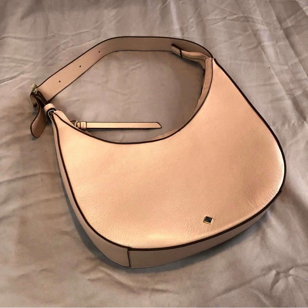 ANTONIO MELANI Soft Pink Leather Hobo‎ Bag Spring Pastel Romantic Quiet Luxury